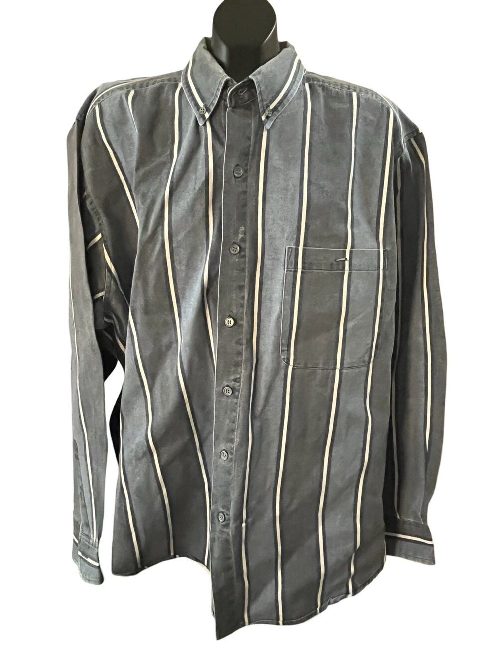 Vintage Santana XLT Striped Button-Up Shirt